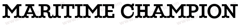 Maritime Champion Medium字体转换